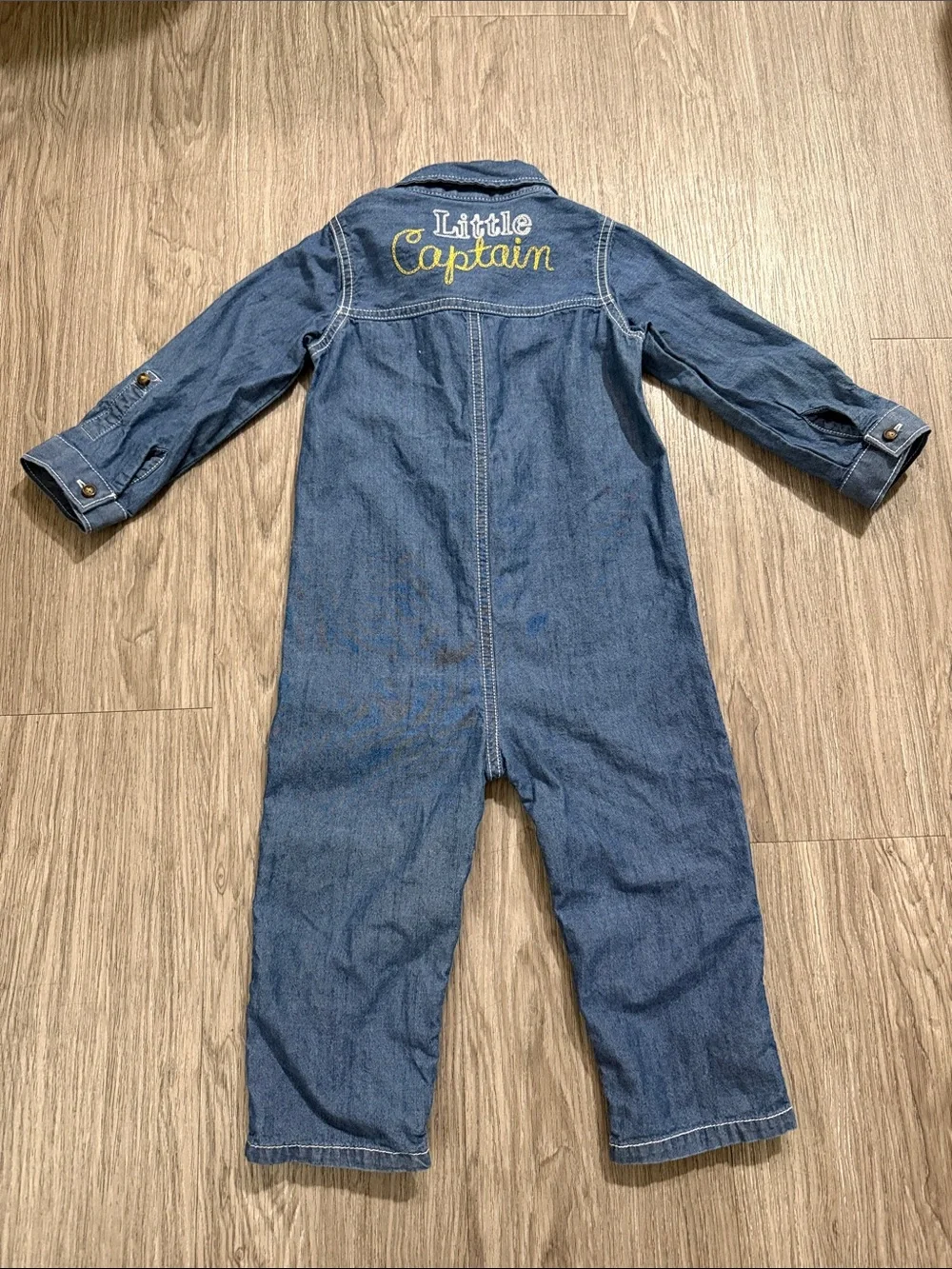 Carter's Little Boys Captain Chambray Jumpsuit, 24M